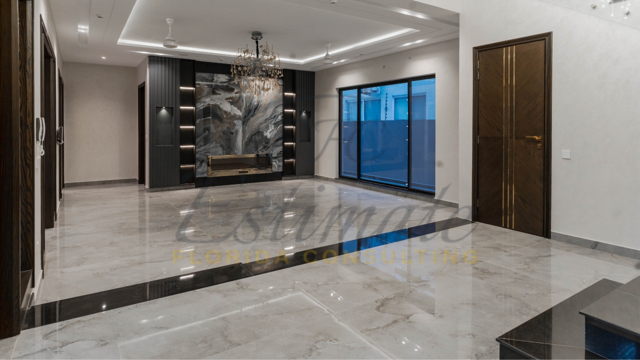 Porcelain Tile Flooring for Basement in West Palm Beach