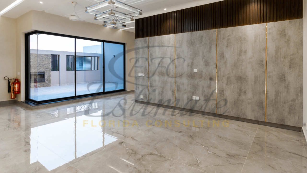 Porcelain Tile Flooring for Basement in West Palm Beach