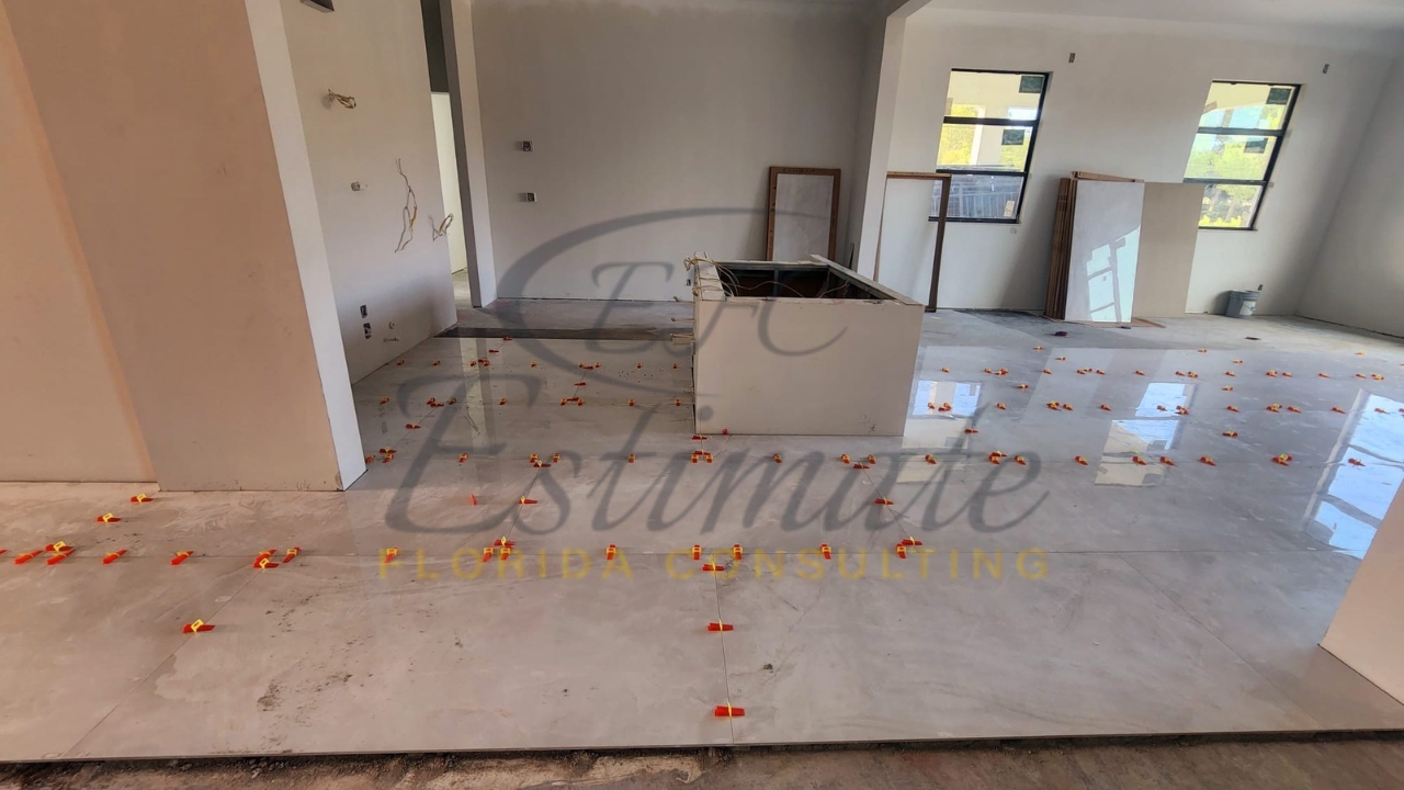 Porcelain Tile Flooring for Basement in West Palm Beach