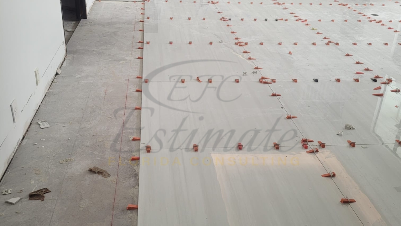 Porcelain Tile Flooring for Basement in West Palm Beach