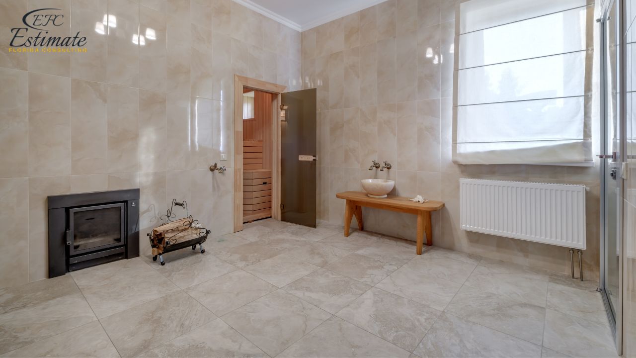 Textured Porcelain Tile Flooring in Weston
