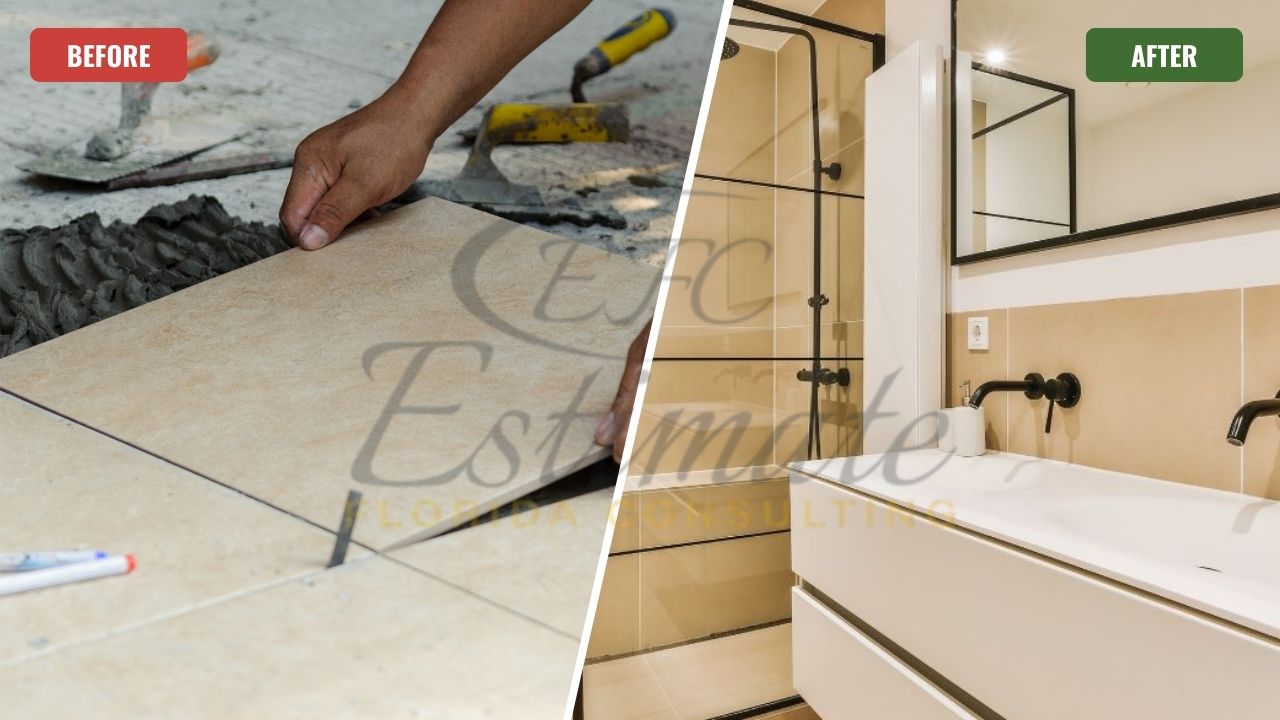 Ceramic Tile Installation for Bathroom in Stuart