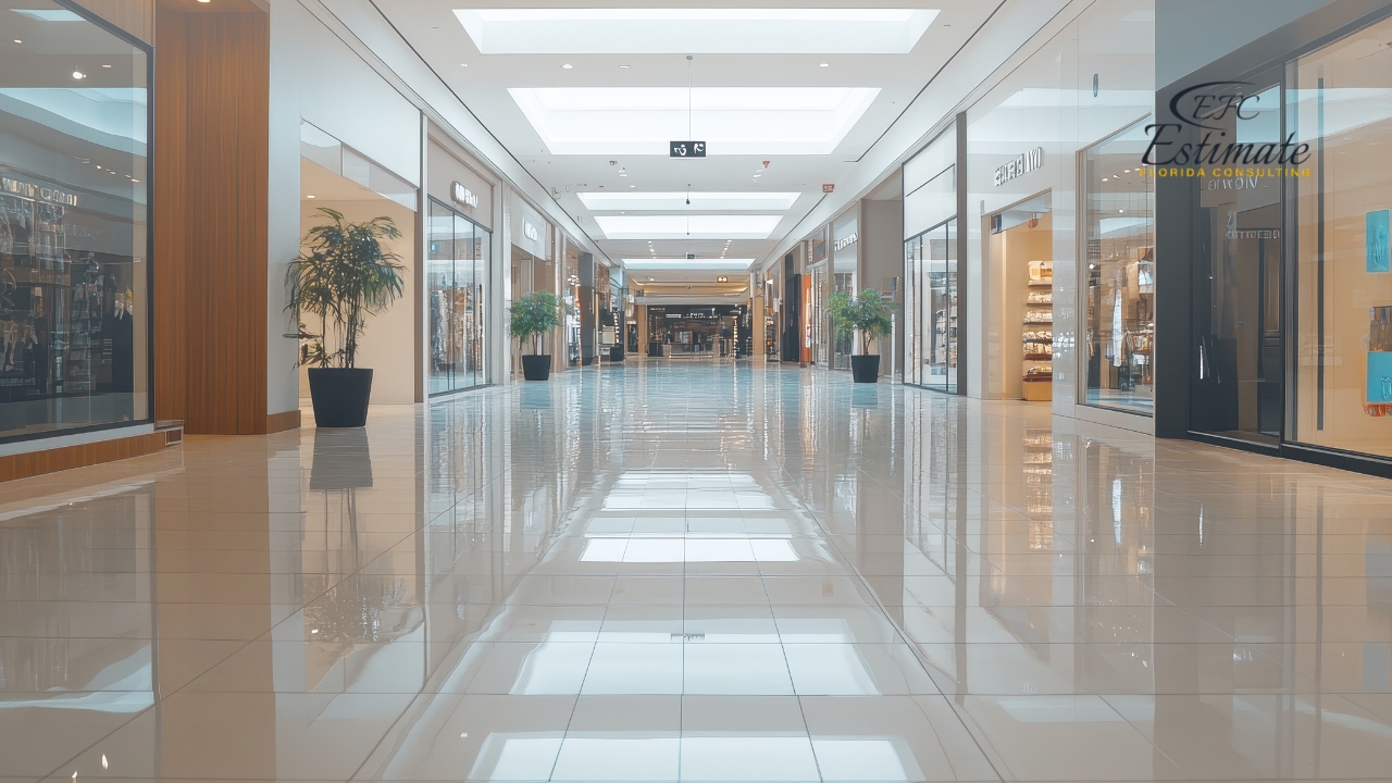 Ceramic Tile Installation for Shopping Mall in Jupiter