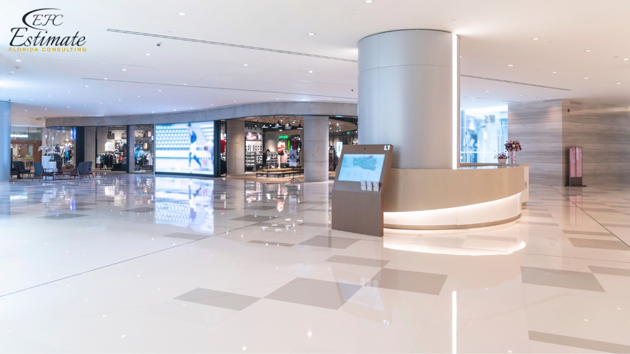Ceramic Tile Installation for Shopping Mall in Jupiter