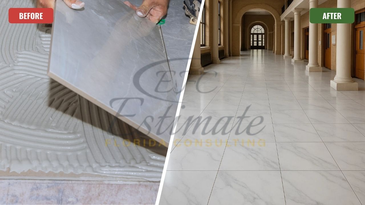 Porcelain Tile Installation for College Buildings in Palm Beach Gardens