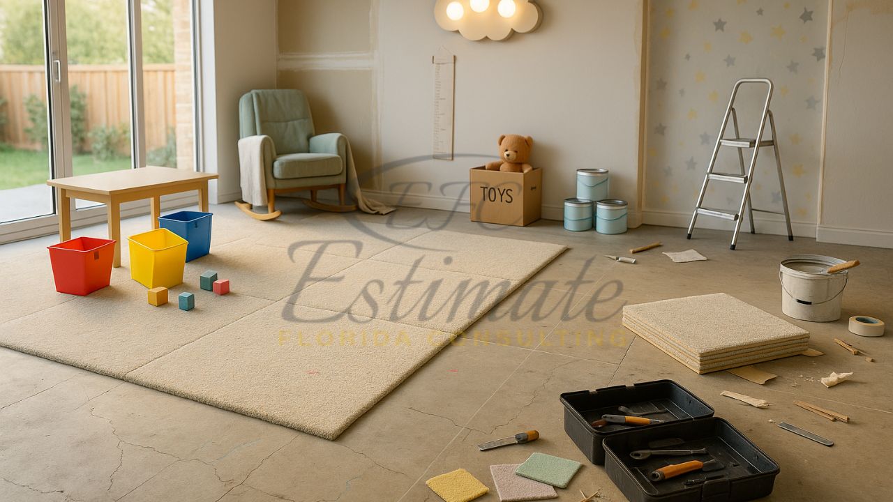 Carpet Tile Flooring for Playrooms or Nurseries in Delray Beach