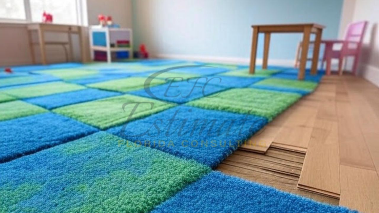 Carpet Tile Flooring for Playrooms or Nurseries in West Palm Beach