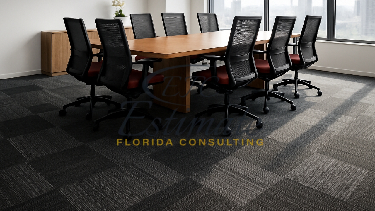 Carpet Tile Installation for Conference Rooms in Weston