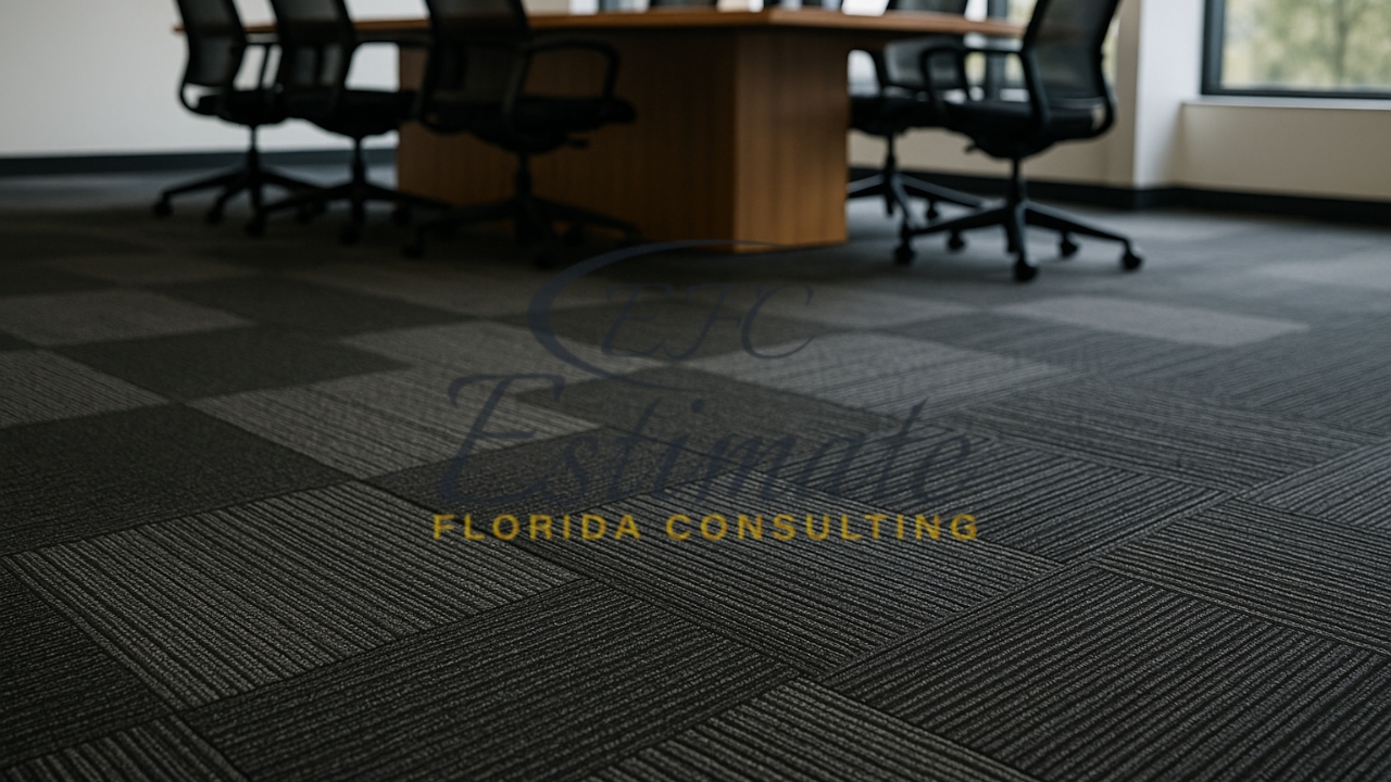 Carpet Tile Installation for Conference Rooms in Parkland