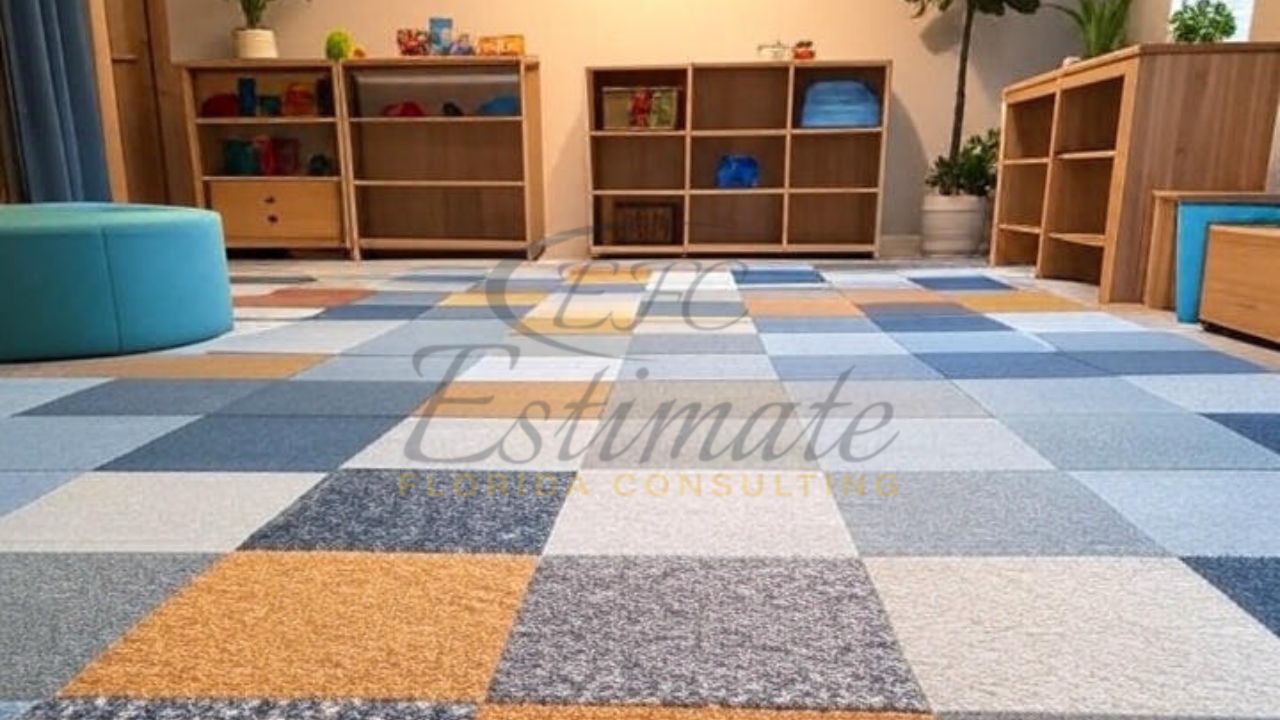 Carpet Tile Flooring for Playrooms or Nurseries in Delray Beach
