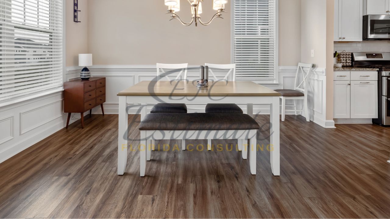 Dining Rooms Vinyl Tile Flooring in Weston