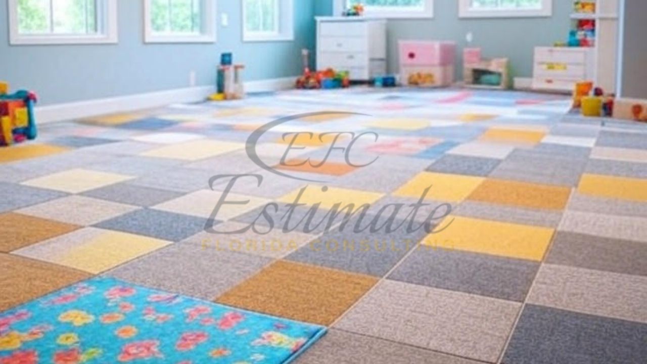 Carpet Tile Flooring for Playrooms or Nurseries in West Palm Beach