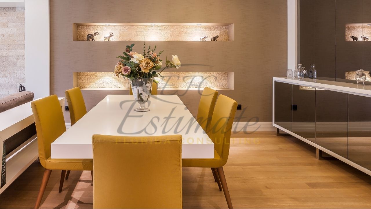 Dining Rooms Vinyl Tile Flooring in Tampa