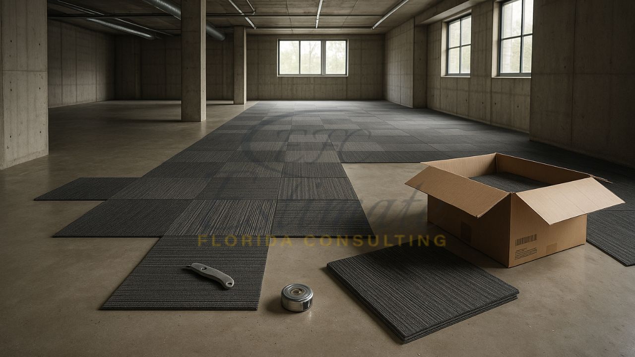 Carpet Tile Flooring for Apartment in Weston
