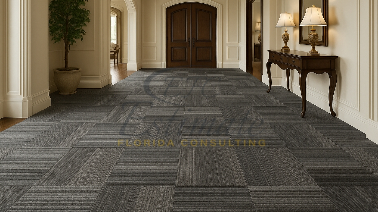 Carpet Tile Flooring for Luxury House in Delray Beach