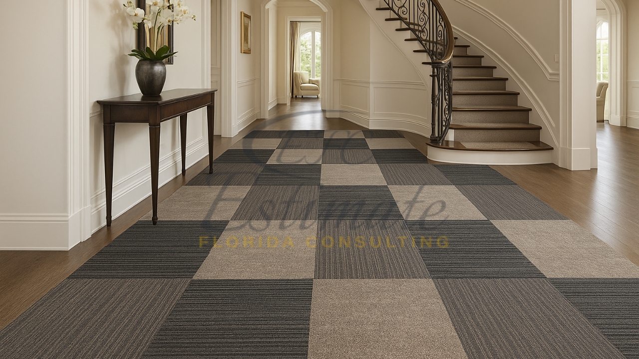 Carpet Tile Flooring for Luxury House in Tampa