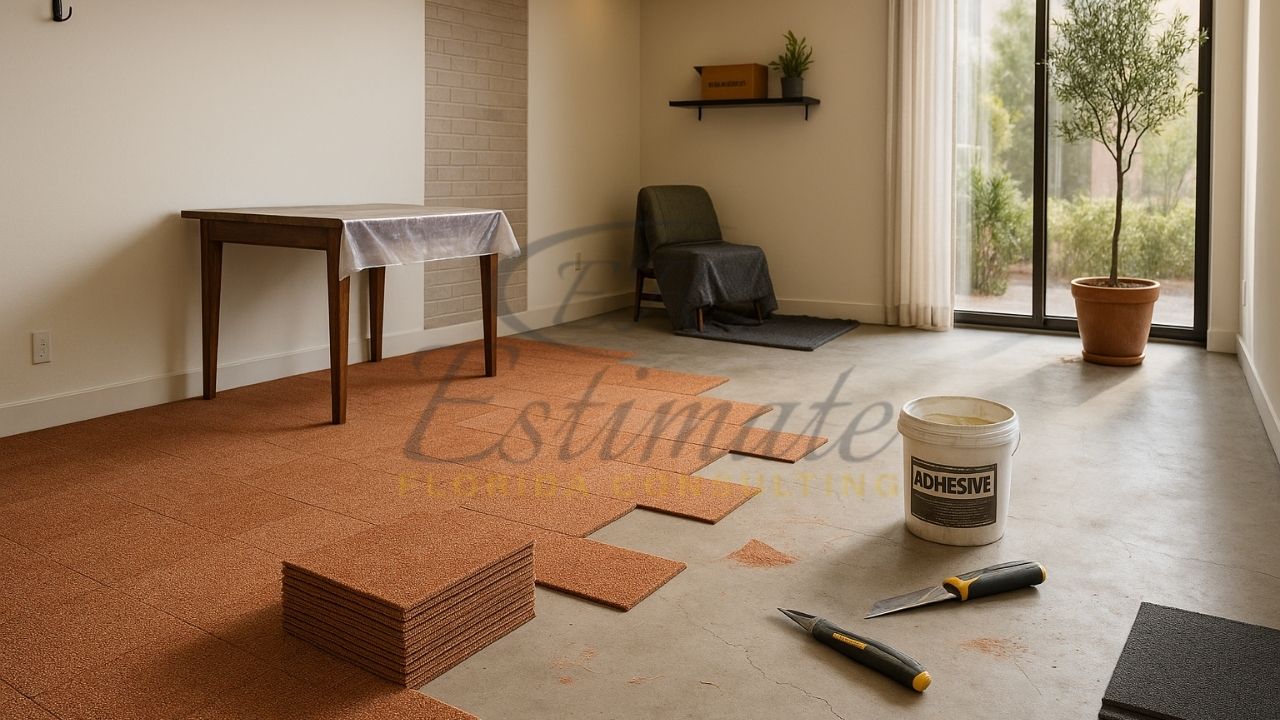 Carpet Tile Flooring for New Construction in Delray Beach