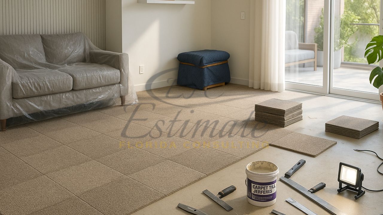 Carpet Tile Flooring for New Construction in Tampa