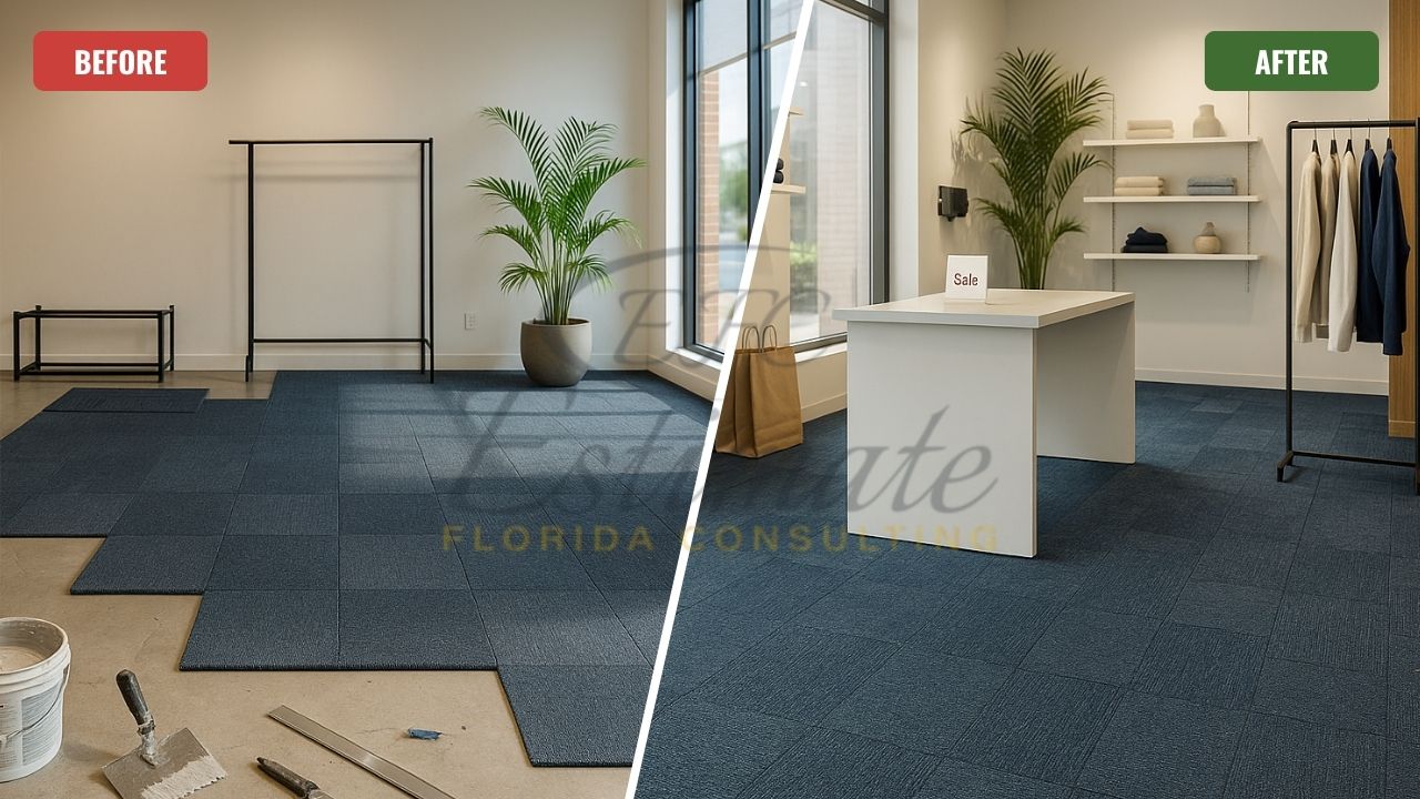 Carpet Tile Flooring for New Construction in Tampa