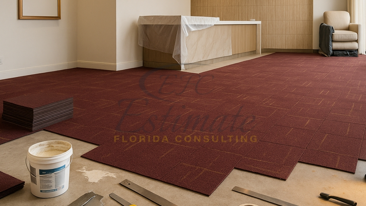 Carpet Tile Installation Projects in Delray Beach