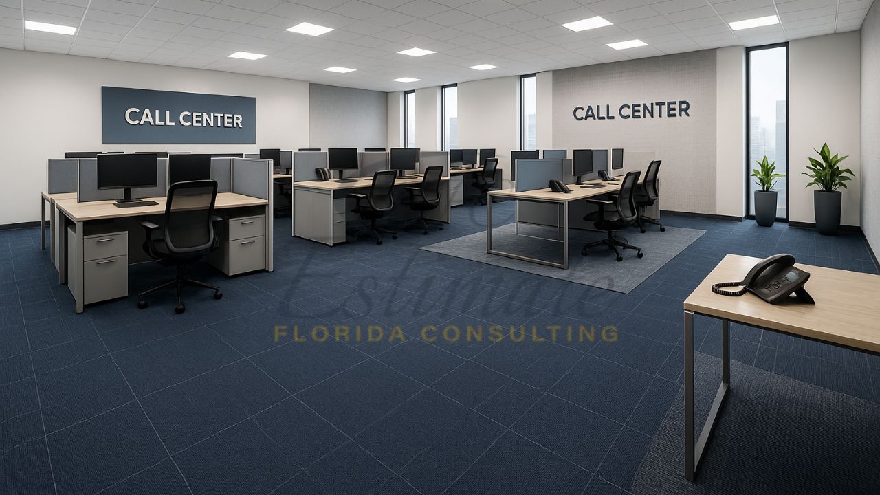 Carpet Tile Installation for Call Centers in Boynton Beach