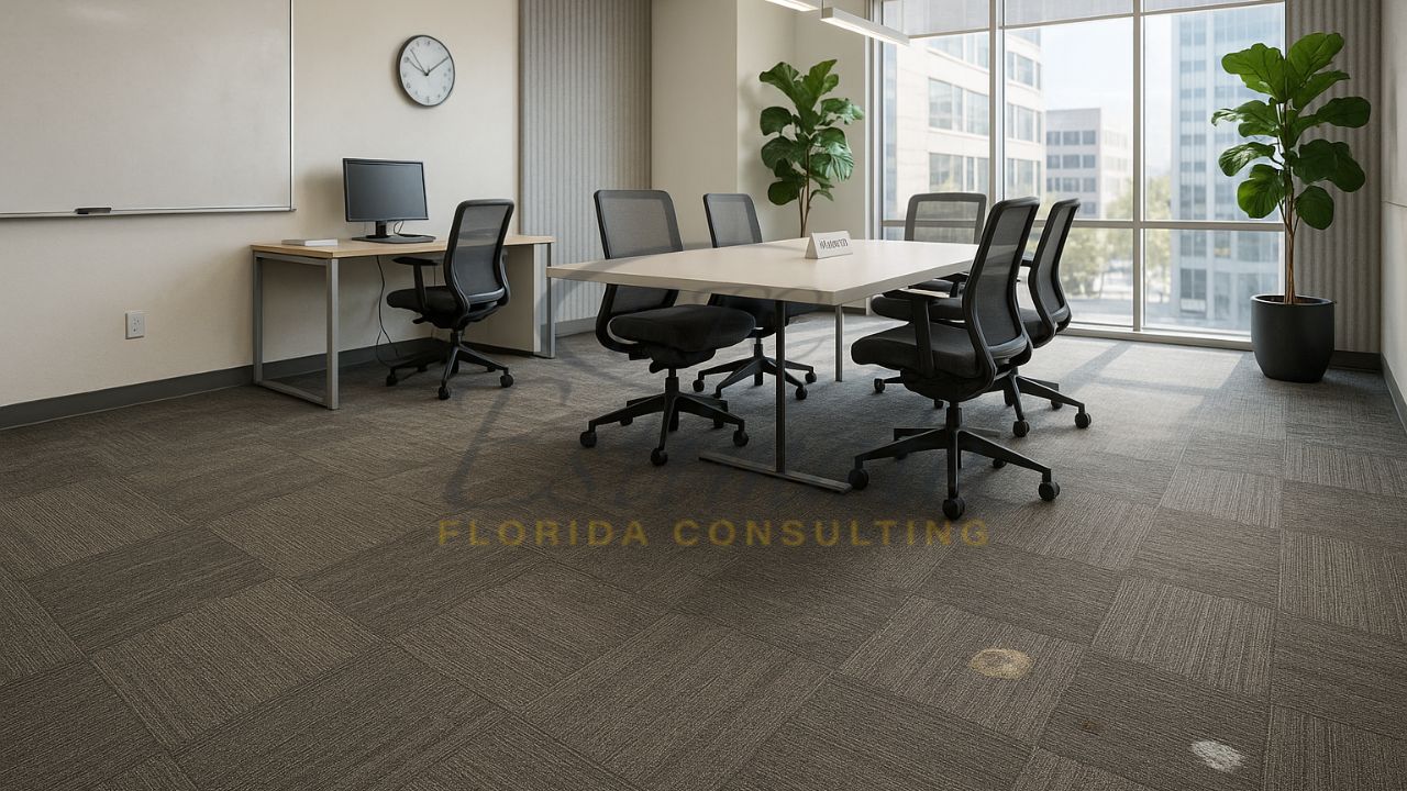 Carpet Tile Installation for Commercial Buildings in Weston