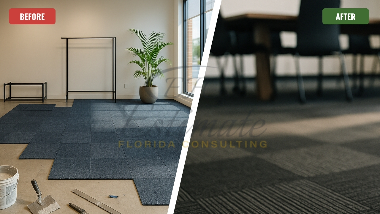 Carpet Tile Installation for Conference Rooms in Delray Beach