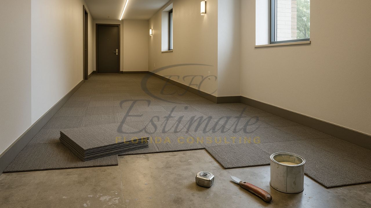 Carpet Tile Installation for Multi-family Buildings in Weston FL