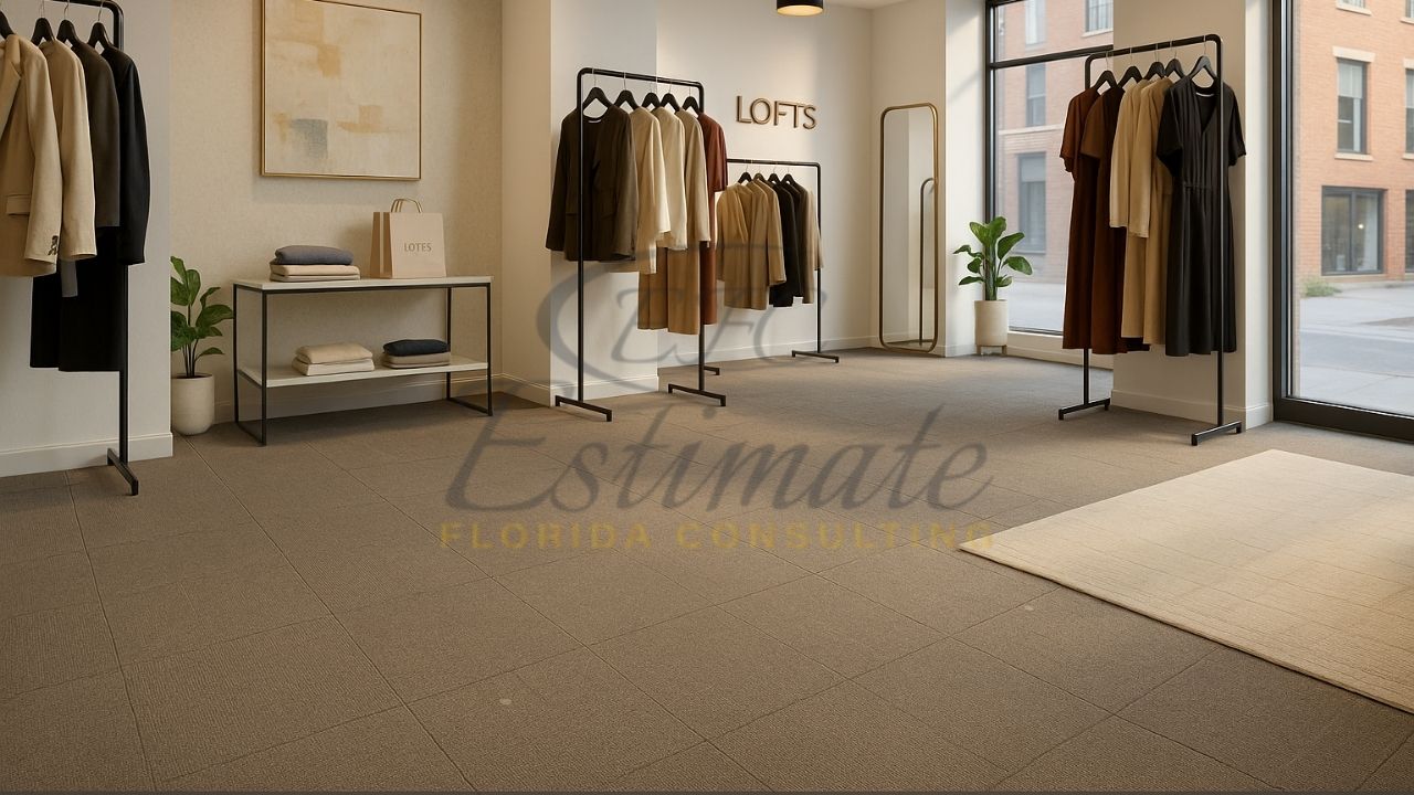 Carpet Tile Installation for Retail Store in Parkland