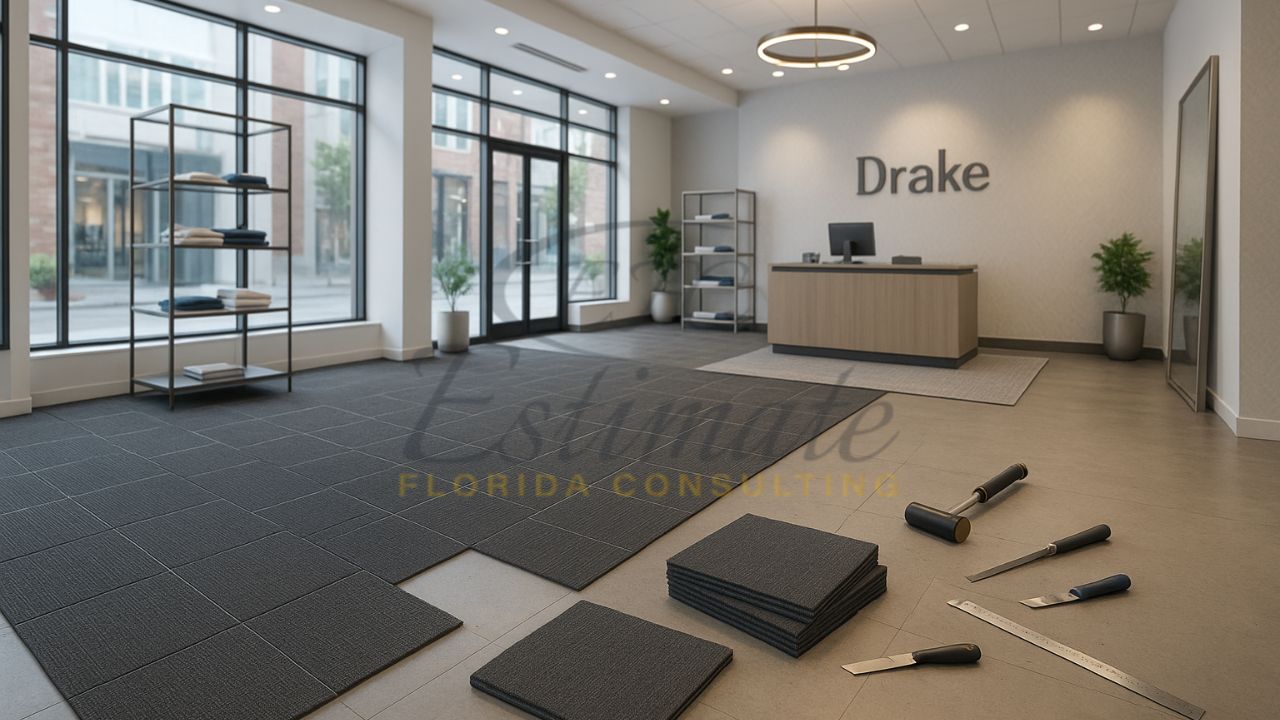Carpet Tile Installation for Retail Store in Tampa
