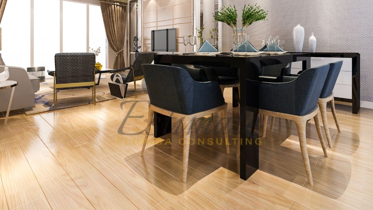 Dining Rooms Vinyl Tile Flooring in Delray Beach