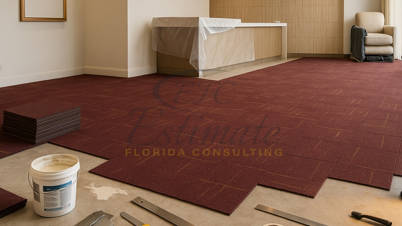 Durable Carpet Tile Installation in Parkland