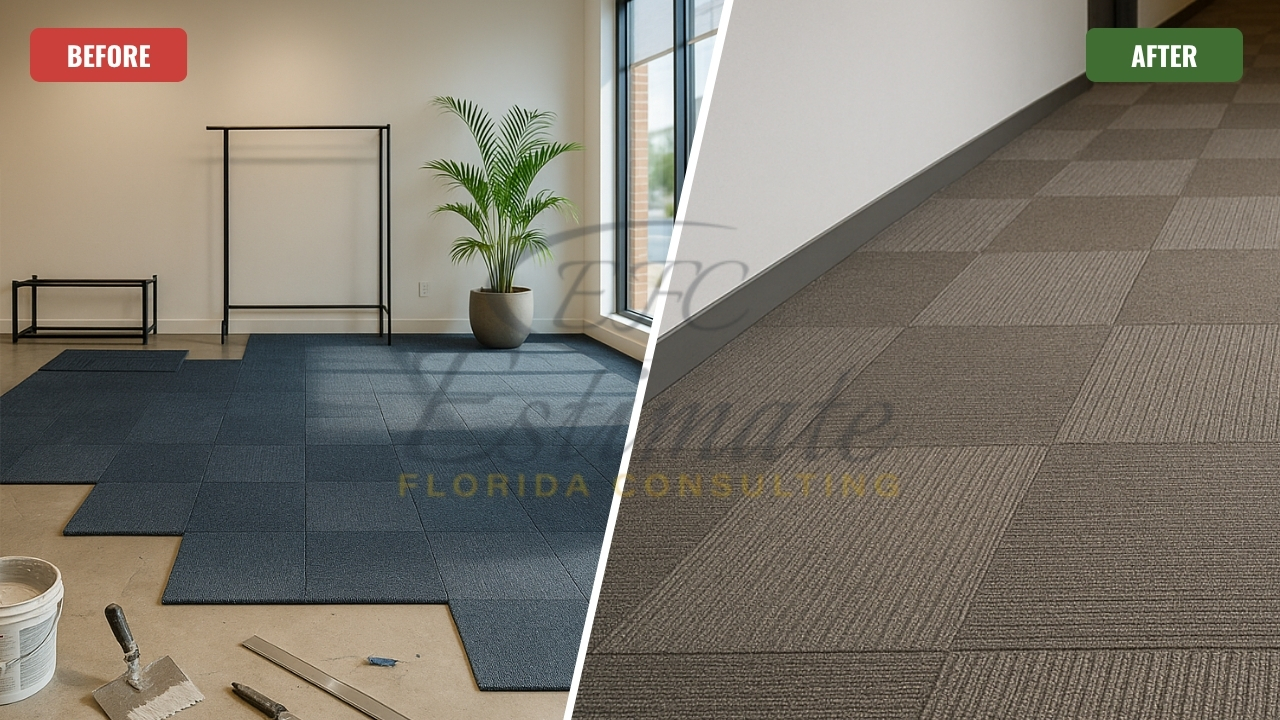 Durable Carpet Tile Installation in Parkland