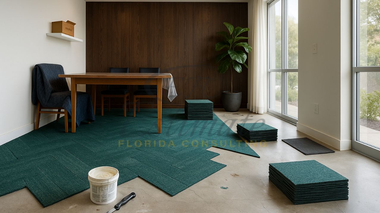Large Carpet Tiles Flooring in Boynton Beach