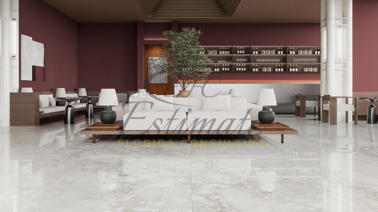 Large Marble Tiles Flooring in Stuart