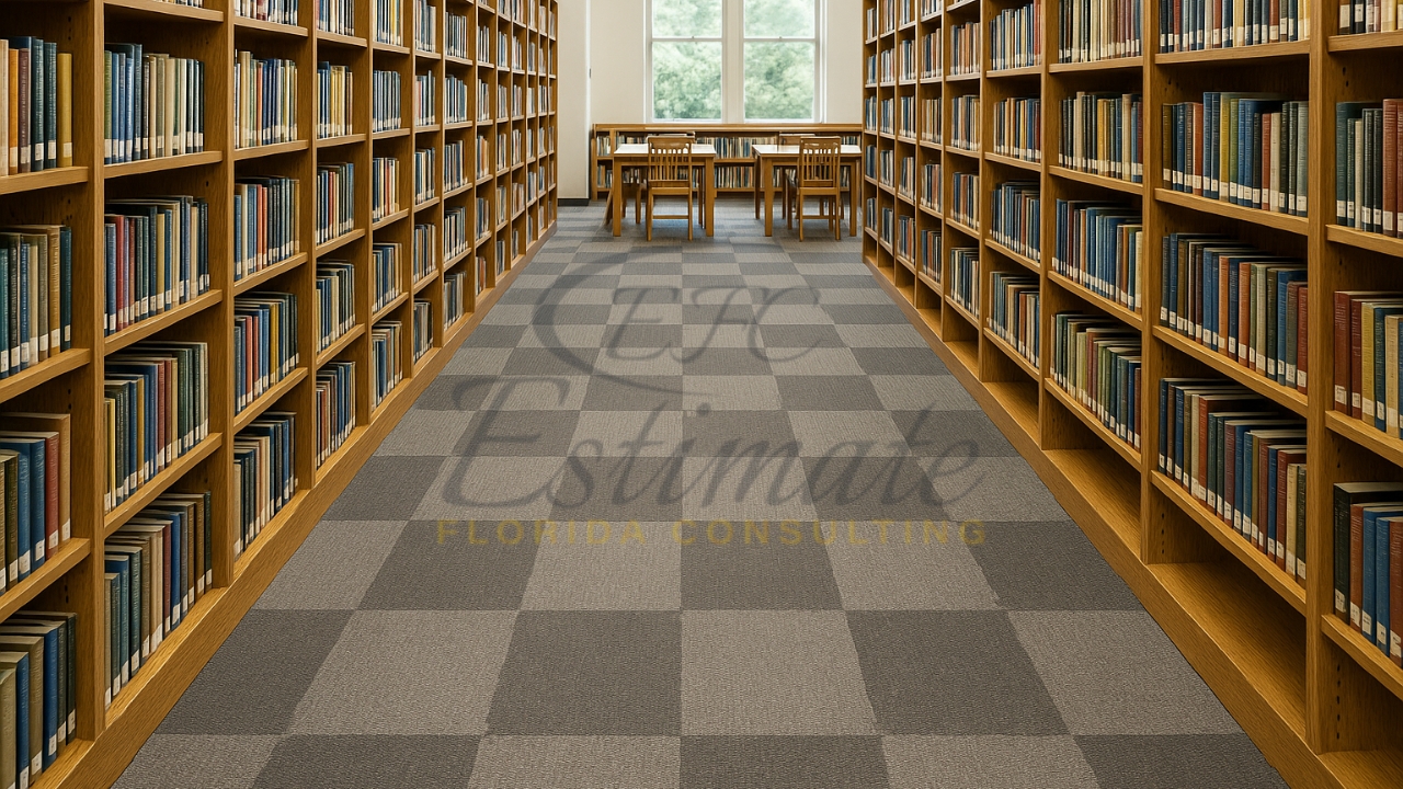Libraries Carpet Tile Flooring in Parkland
