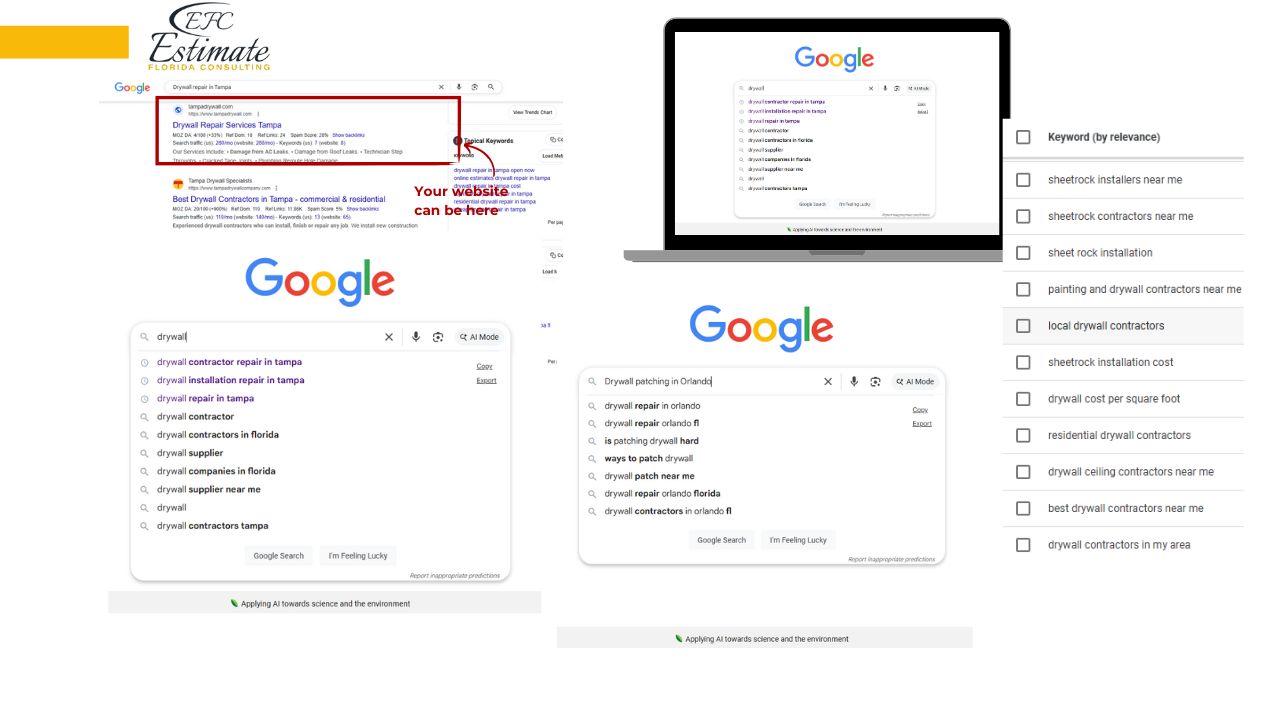 SEO Link Building for Drywall Companies
