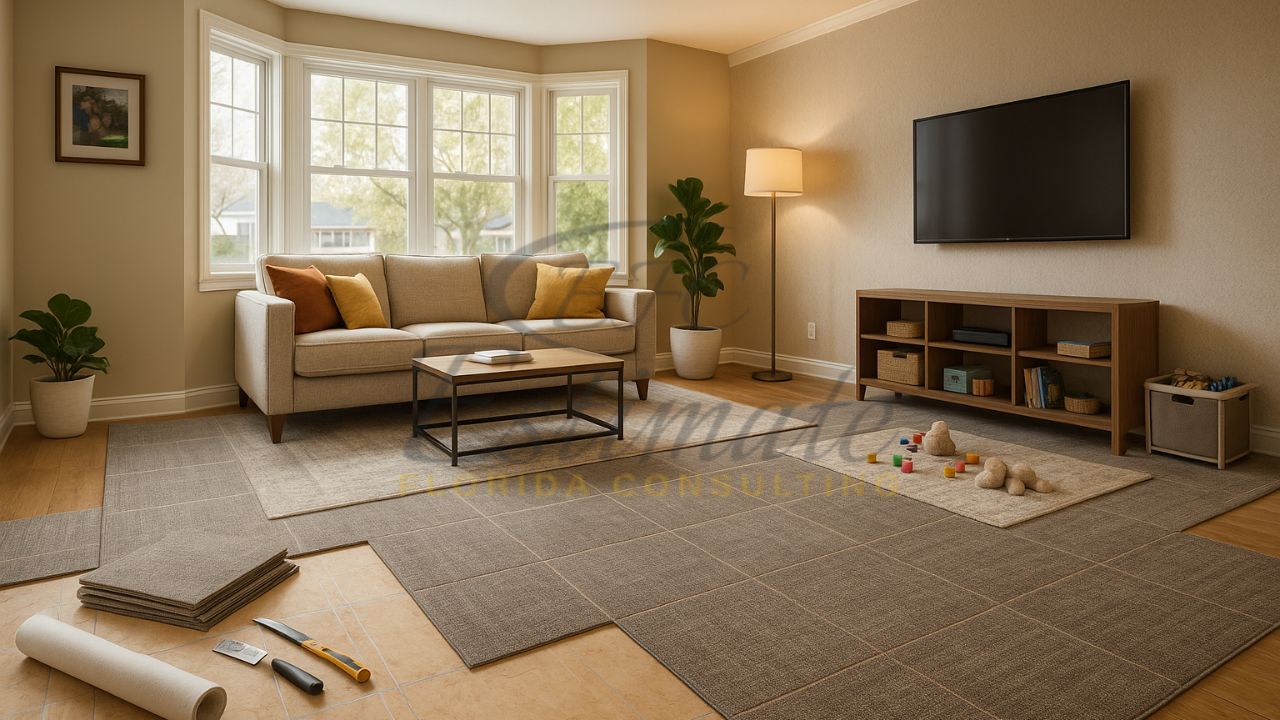 Professional Carpet Tile Flooring Installation in Tampa