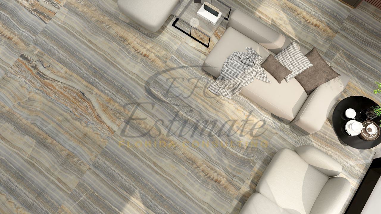 Textured Marble Tiles Flooring in Parkland