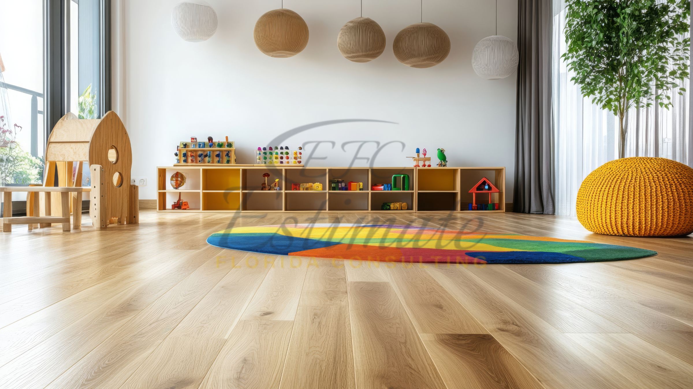Vinyl Tile Flooring for Playrooms and Nurseries in West Palm Beach