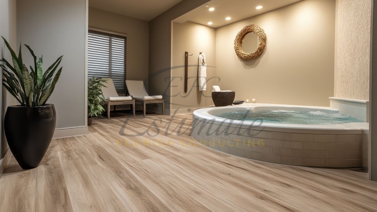 Vinyl Tile Flooring for Salons and Spas in Delray Beach