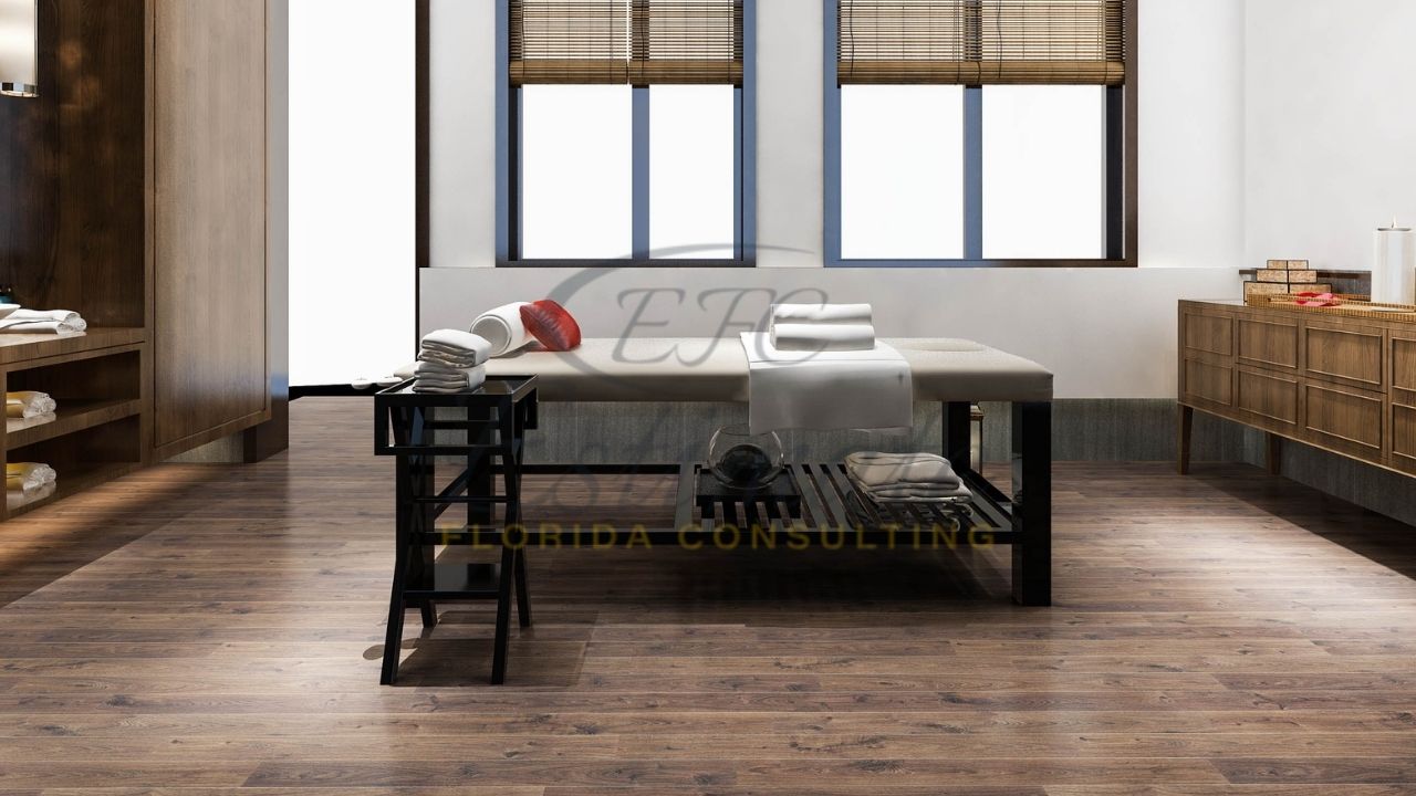 Vinyl Tile Flooring for Salons and Spas in Weston