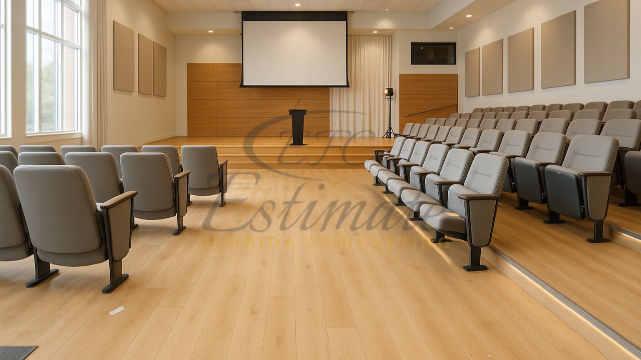 Vinyl Tile Flooring for Theaters and Auditoriums in West Palm Beach