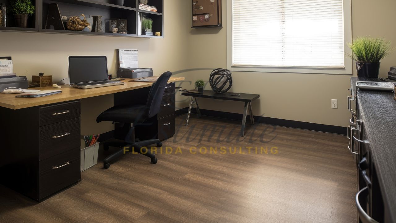 Vinyl Tile Installation for Home Offices in Parkland