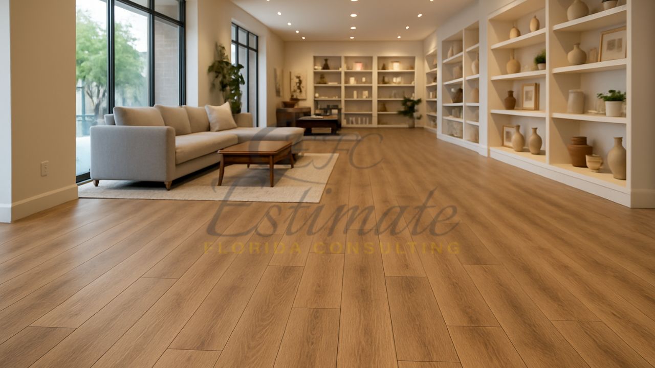 Vinyl Tile Installation for Retail Store in Parkland
