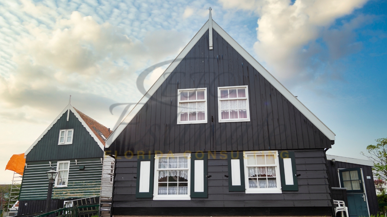 Black Siding House