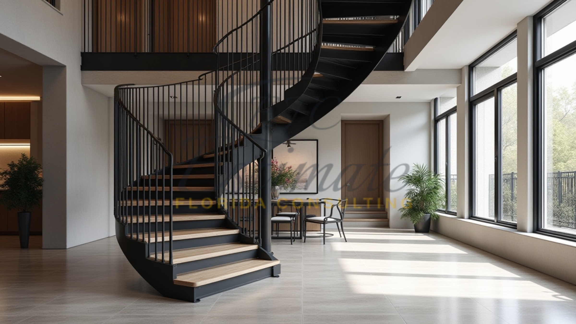 Custom Spiral Stairs for Homes in Florida