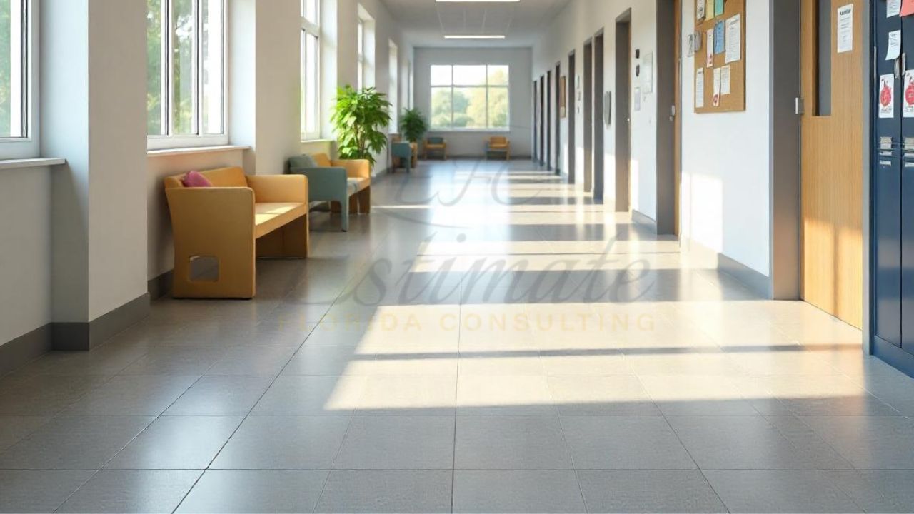 Education Centre Porcelain Tile Installation in Boca Raton