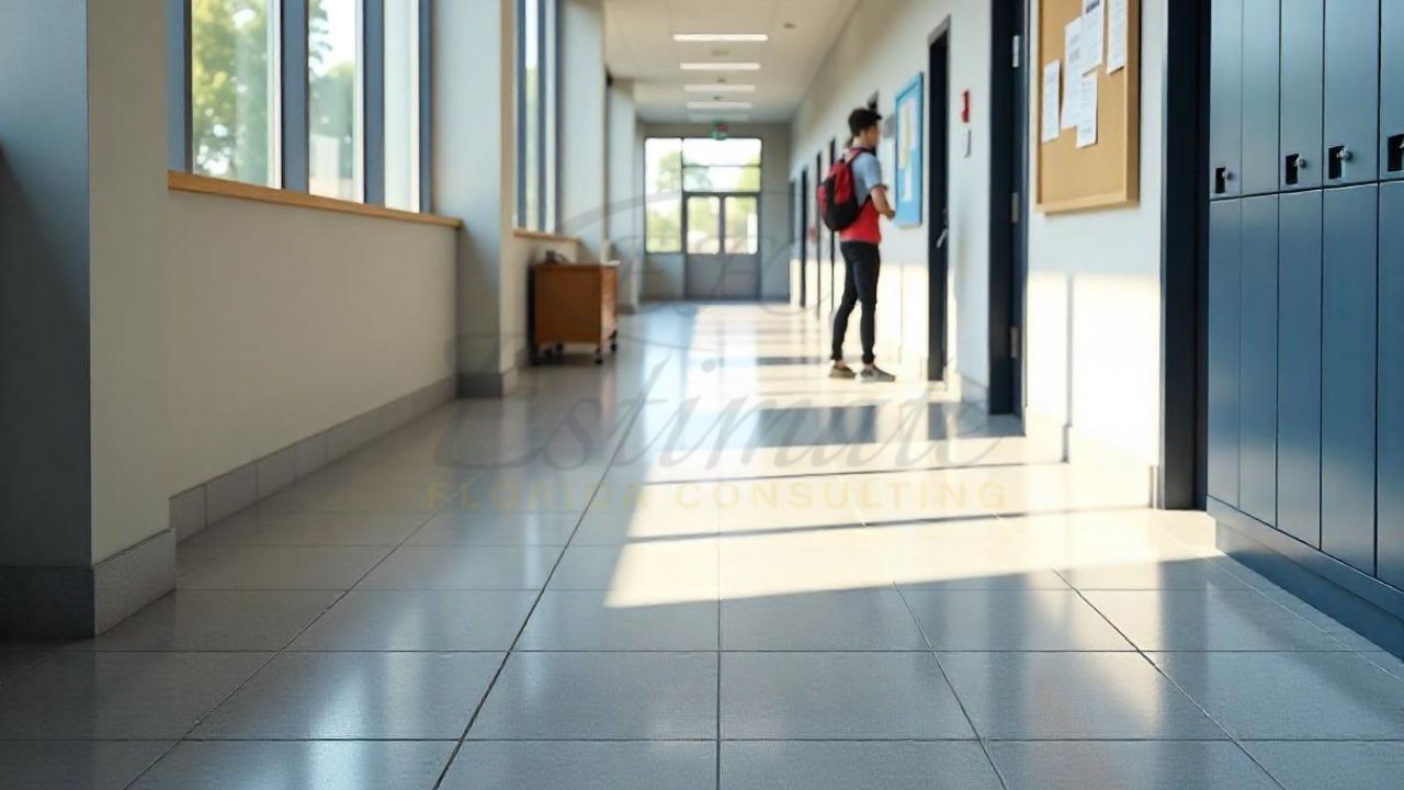 Education Centre Porcelain Tile Installation in Sarasota, FL
