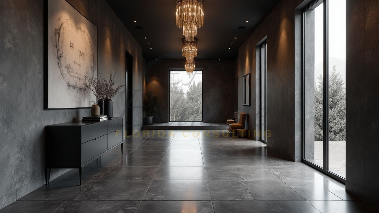 Home Porcelain Tile Flooring in Parkland